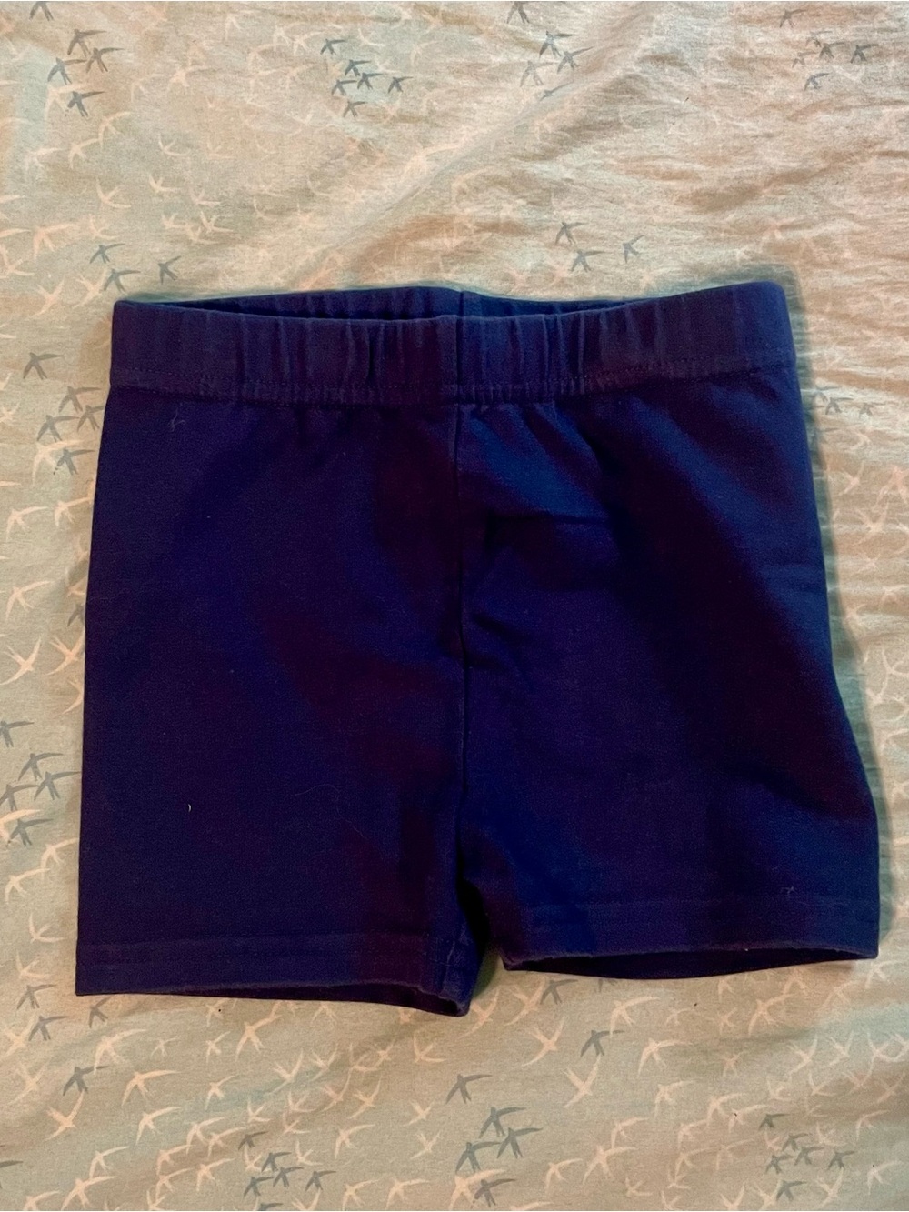 Hanna Andersson Navy Stretch Cotton Kids' Shorts